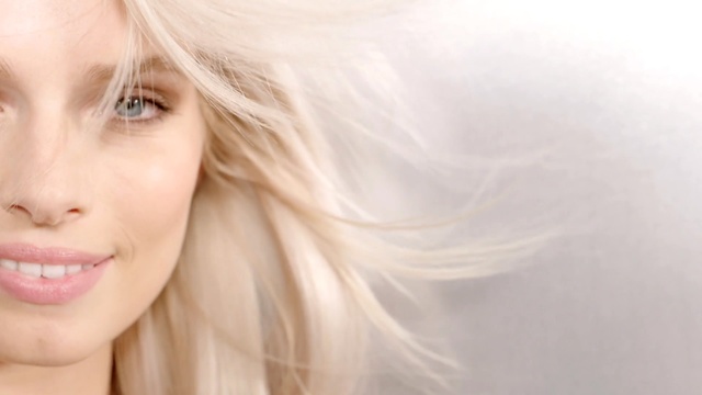 Video Reference: Hair, Face, Skin, Lip, Facial expression, Blond, Nose, Beauty, Chin, Eyebrow