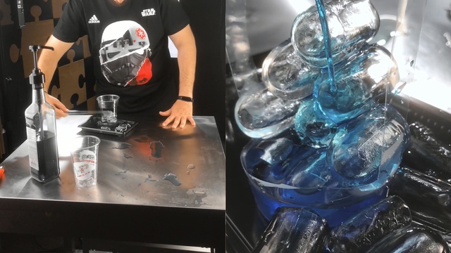 Video Reference: Water, Glass, Action figure, Plastic bottle