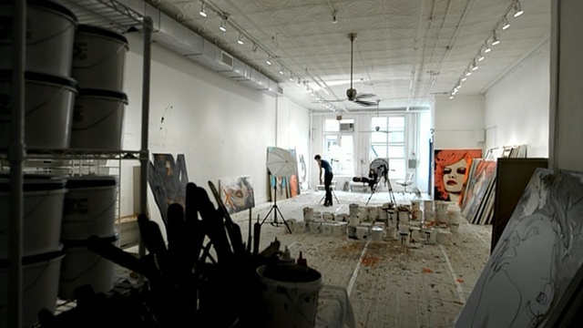 Video Reference: interior design, ceiling, Person