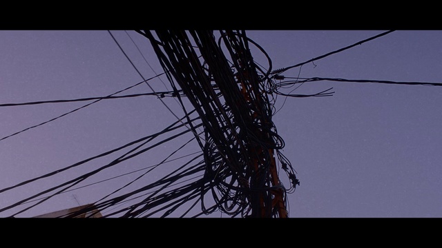 Video Reference: Sky, Overhead power line, Electricity, Wire, Electrical supply, Line, Branch, Tree, Atmosphere, Electrical wiring