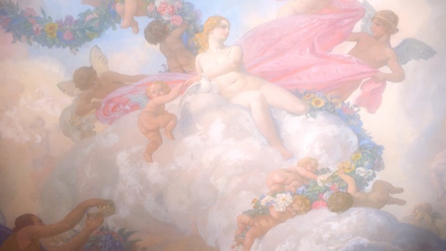 Video Reference: pink, sky, painting, art, angel, cloud, supernatural creature, fictional character, cg artwork, computer wallpaper, Person