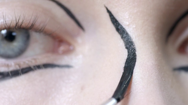 Video Reference: Eyebrow, Face, Eye, Eyelash, Skin, Eye liner, Beauty, Organ, Cheek, Lip