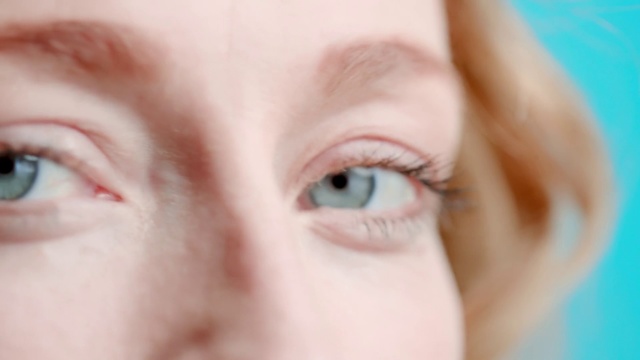Video Reference: Face, Eyebrow, Skin, Eye, Eyelash, Nose, Close-up, Cheek, Forehead, Facial expression