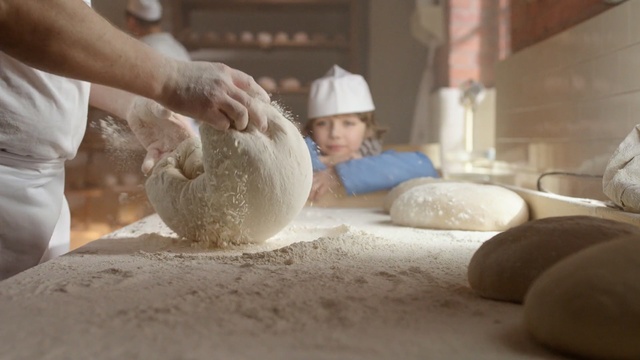 Video Reference: Dough, Wheat flour, Flour, Baking, Powder, Baker, Cooking, Person
