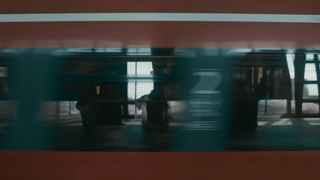 Video Reference: blue, structure, light, snapshot, glass, darkness, reflection, public transport, display device, angle