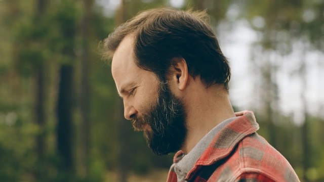 Video Reference: Hair, Facial hair, Beard, Moustache, Chin, Hairstyle, Male, Human, Forehead, Eye, Person
