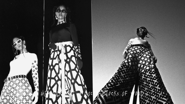 Video Reference: Fashion model, Clothing, Fashion, Dress, Fashion design, Black-and-white, Shoulder, Monochrome photography, Model, Haute couture