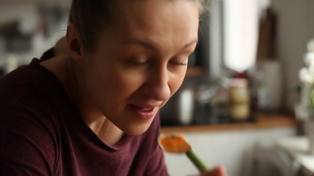 Video Reference: Child, Nose, Eating, Toddler, Food, Smile, Baby
