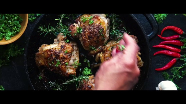 Video Reference: Food, Dish, Cuisine, Ingredient, Recipe, Chicken meat, Roasting, Fried food, Produce, Meat