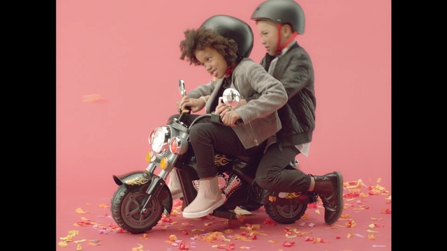 Video Reference: Sitting, Vehicle, Tricycle, Photography, Child
