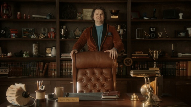 Video Reference: Furniture, Room, Screenshot, Sitting, Person