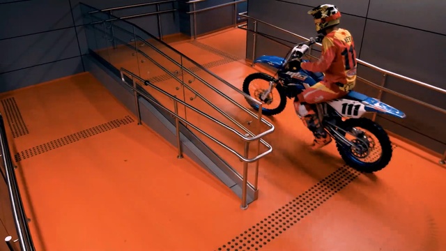 Video Reference: Vehicle, Stunt performer, Motorcycle, Stunt, Wheel, Extreme sport