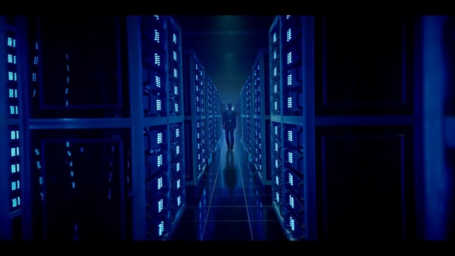 Video Reference: blue, light, darkness, computer wallpaper, symmetry, electric blue, screenshot, midnight, Person
