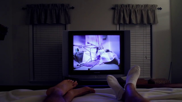 Video Reference: Room, Leg, Purple, Media, Electronic device, Technology, Television, Foot, Hand, Display device, Person