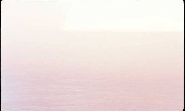 Video Reference: White, Pink, Sky, Atmospheric phenomenon, Calm, Horizon, Atmosphere, Beige, Water, Sitting, Surfing, Beach, Man, Ocean, Large, Bird, Standing, Board, Walking, Riding, Holding, Boat, Food, People, Fog, Text, Nature