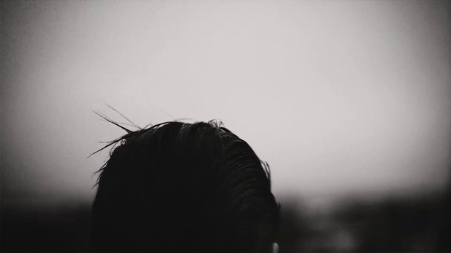 Video Reference: Hair, Black, White, Sky, Atmospheric phenomenon, Hairstyle, Black-and-white, Eye, Monochrome, Cloud