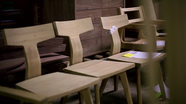 Video Reference: Furniture, Table, Room, Chair, Wood, Interior design, Architecture, Hardwood, Dining room, Plywood, Person