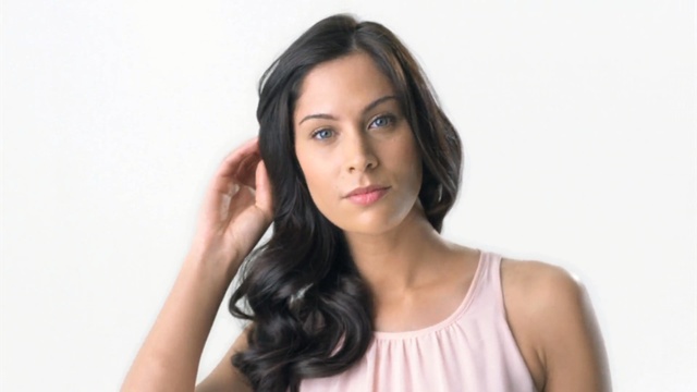 Video Reference: hair, beauty, human hair color, eyebrow, photo shoot, hairstyle, black hair, chin, long hair, fashion model, Person