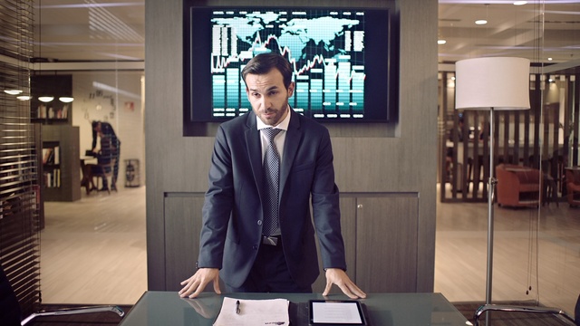 Video Reference: suit, gentleman, outerwear, formal wear, Person