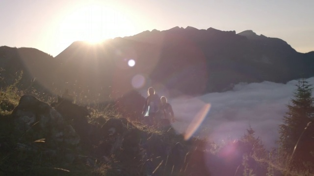 Video Reference: Atmosphere, Sky, Ecoregion, Mountain, Plant, Highland, Natural landscape, Sunlight, Sunrise, Sunset