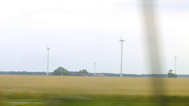 Video Reference: Grassland, Field, Plain, Atmospheric phenomenon, Land lot, Natural environment, Wind, Sky, Wind farm, Prairie