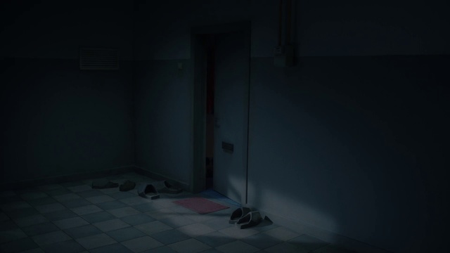 Video Reference: Black, Darkness, Blue, Light, Room, Lighting, Wall, Sky, Floor, Atmosphere