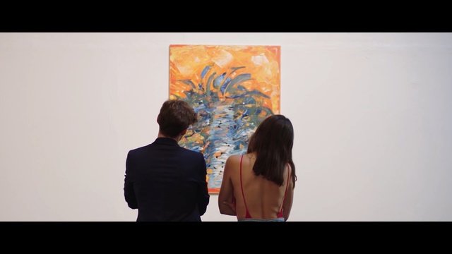 Video Reference: art, modern art, exhibition, art gallery, art exhibition, design, painting, fun, tourist attraction, visual arts, Person