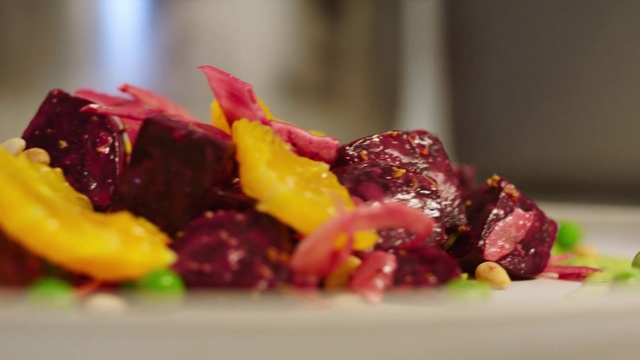 Video Reference: Food, Dish, Cuisine, Ingredient, Venison, Beetroot, Steak tartare, Produce, Meat, Red cabbage