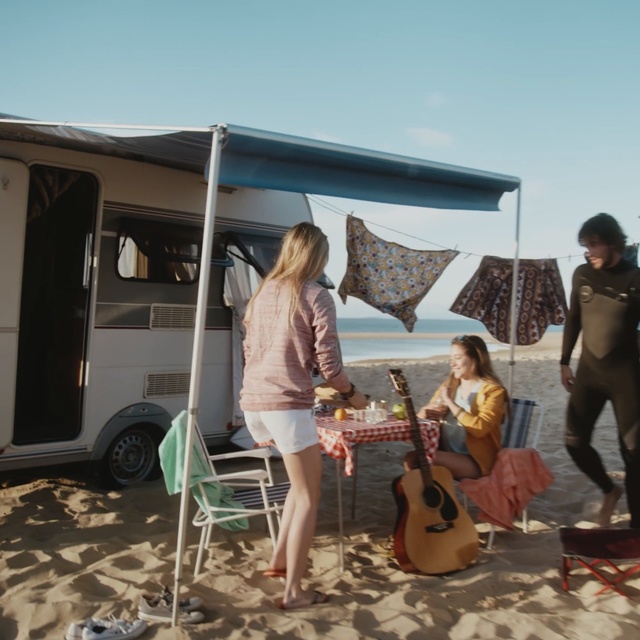 Video Reference: Musical instrument, Summer, String instrument, Vacation, Guitar, Leisure, Plucked string instruments, Musician, String instrument