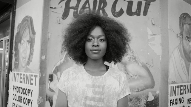 Video Reference: hair, white, black, photograph, black and white, monochrome photography, girl, photography, snapshot, monochrome, Person