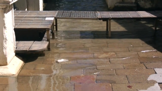 Video Reference: Flagstone, Floor, Flooring, Wood, Brickwork, Hardwood, Walkway, Road surface, Tile, Lumber
