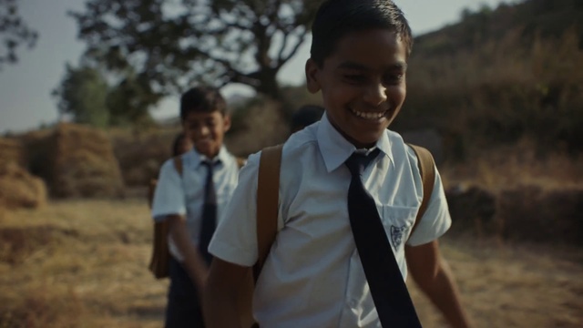 Video Reference: People, Child, Adaptation, Smile, School uniform, Human, Tree, Uniform, Photography, Happy