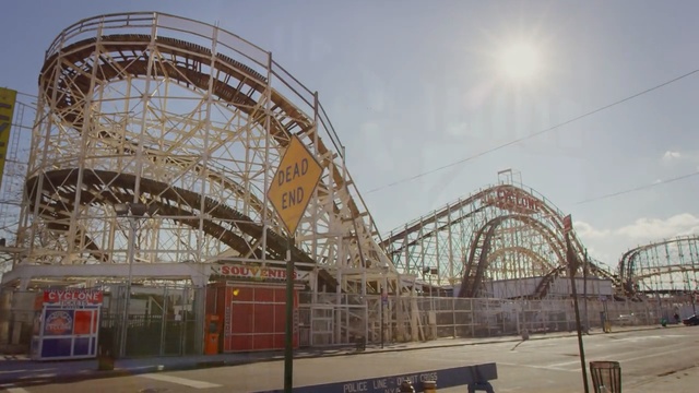 Video Reference: amusement ride, amusement park, roller coaster, tourist attraction, structure, recreation, park, building