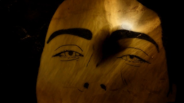 Video Reference: Face, Nose, Forehead, Eyebrow, Head, Eye, Cheek, Art, Organ, Wood
