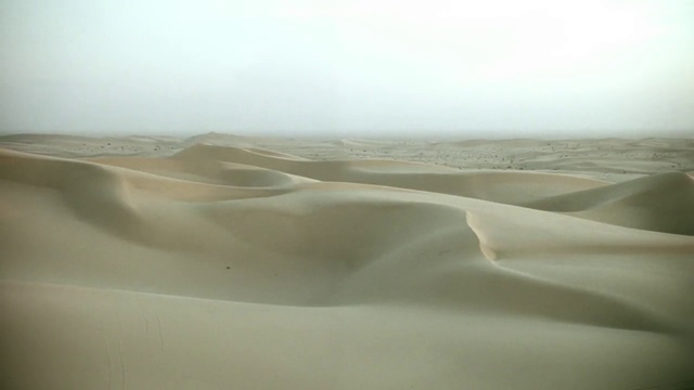 Video Reference: Desert, Sand, Erg, Natural environment, White, Dune, Aeolian landform, Sahara, Atmospheric phenomenon, Singing sand