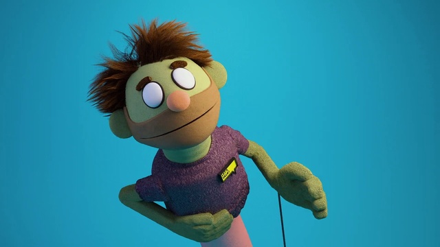 Video Reference: Animated cartoon, Cartoon, Green, Animation, Stuffed toy, Toy, Puppet, Organism, Plush, Fun
