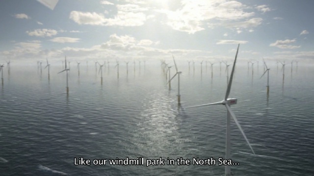 Video Reference: calm, wind, waterway, water, sky, sea, wind farm, water resources, wind turbine, energy