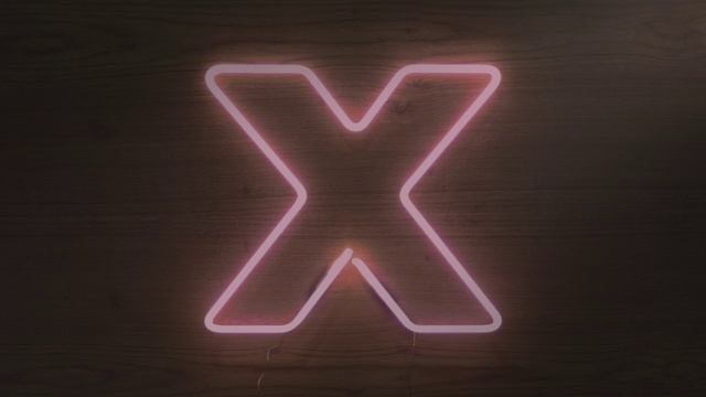 Video Reference: Neon, Font, Red, Light, Neon sign, Electronic signage, Signage, Graphics, Logo, Symbol, Person