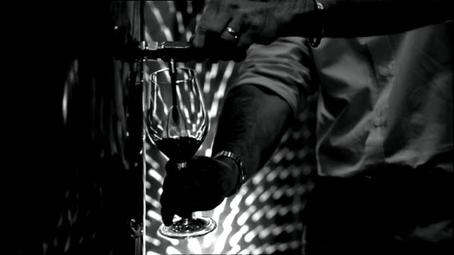 Video Reference: black, black and white, darkness, monochrome photography, photography, monochrome, microphone, glass, bottle, film noir