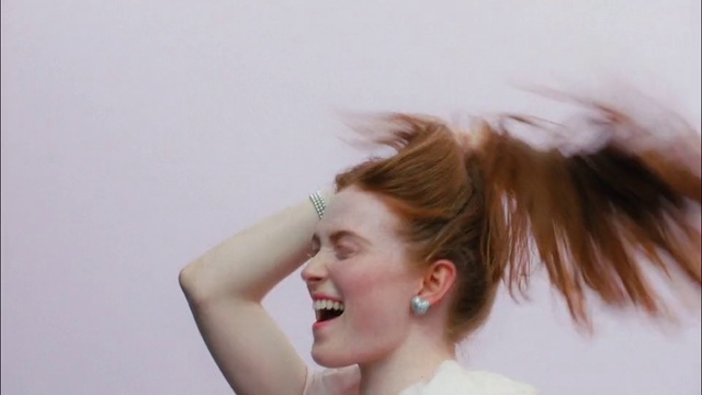 Video Reference: Hair, Face, White, Skin, Facial expression, Hairstyle, Beauty, Eyebrow, Chin, Nose