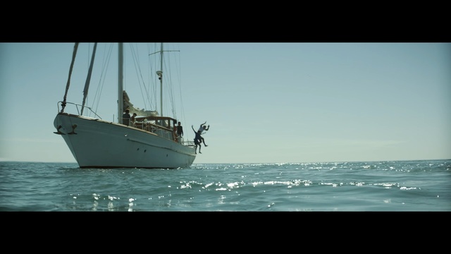 Video Reference: sea, water, boat, sky, sailboat, ocean, sailing ship, sailing, schooner, watercraft, Person