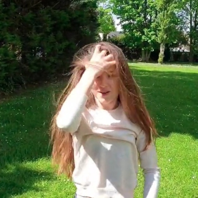 Video Reference: Hair, Long hair, Hairstyle, Blond, Grass, Lady, Grass, Summer, Brown hair, Fun