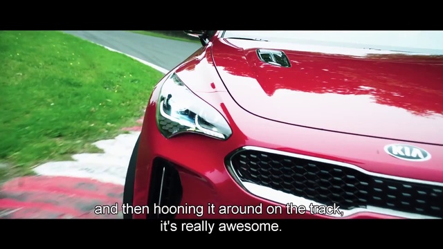 Video Reference: Land vehicle, Vehicle, Car, Automotive design, Red, Performance car, Hood, Sports car, Kia motors, Luxury vehicle