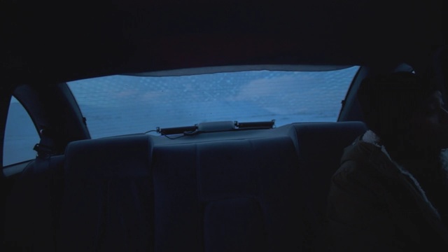 Video Reference: blue, light, sky, lighting, reflection, water, ice, automotive exterior, darkness, windshield