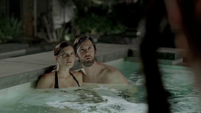 Video Reference: Swimming pool, Fun, Leisure, Water, Bathing, Jacuzzi, Recreation, Muscle, Chest, Barechested, Person