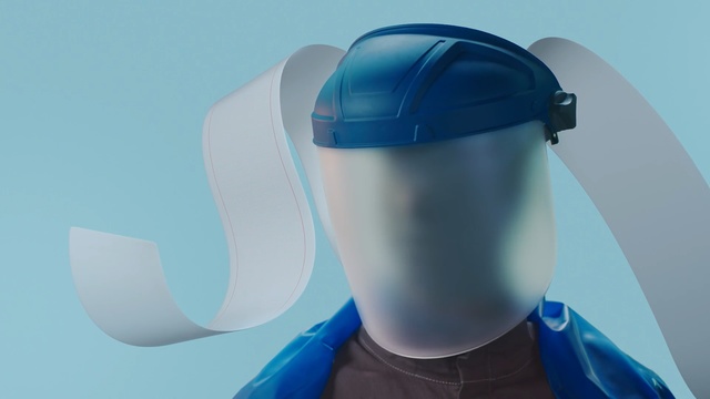 Video Reference: Blue, Helmet, Head, Personal protective equipment, Cap, Headgear, Headgear, Visor, Neck, Fashion accessory
