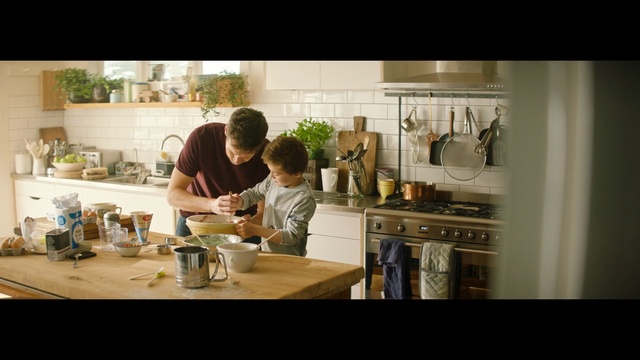 Video Reference: Photograph, Kitchen, Room, Furniture, Countertop, Interior design, Photography, Cooking, Table, Home