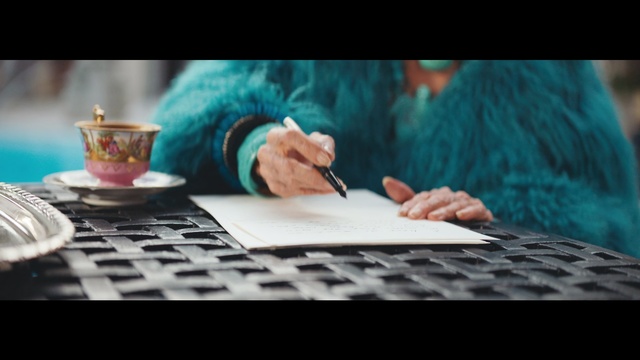 Video Reference: Turquoise, Table, Sitting, Drinkware, Photography, Hand, Cup, Finger, Font, Textile