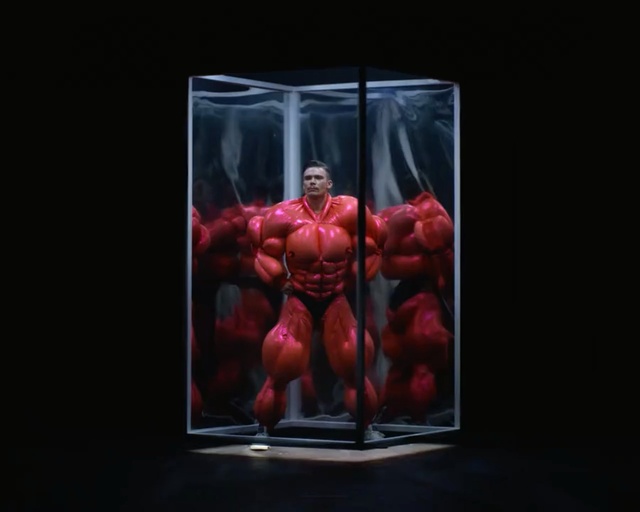 Video Reference: Bodybuilding, Bodybuilder, Muscle, Art, Flesh, Physical fitness, Fictional character, Action figure, Person
