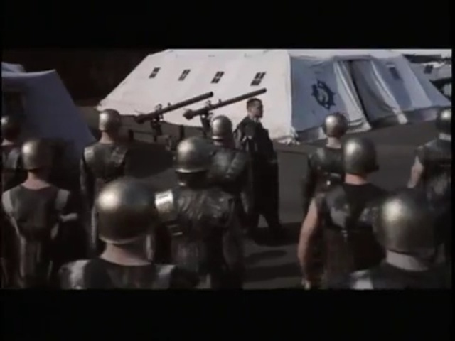 Video Reference: Mode of transport, Personal protective equipment, Action film, Swat, Fictional character, Troop, Military, Vehicle, Crowd, Screenshot